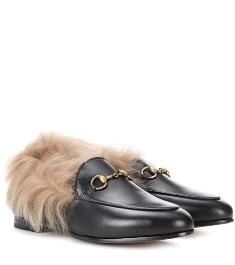 gucci jordaan womens loafer|gucci fur loafer.